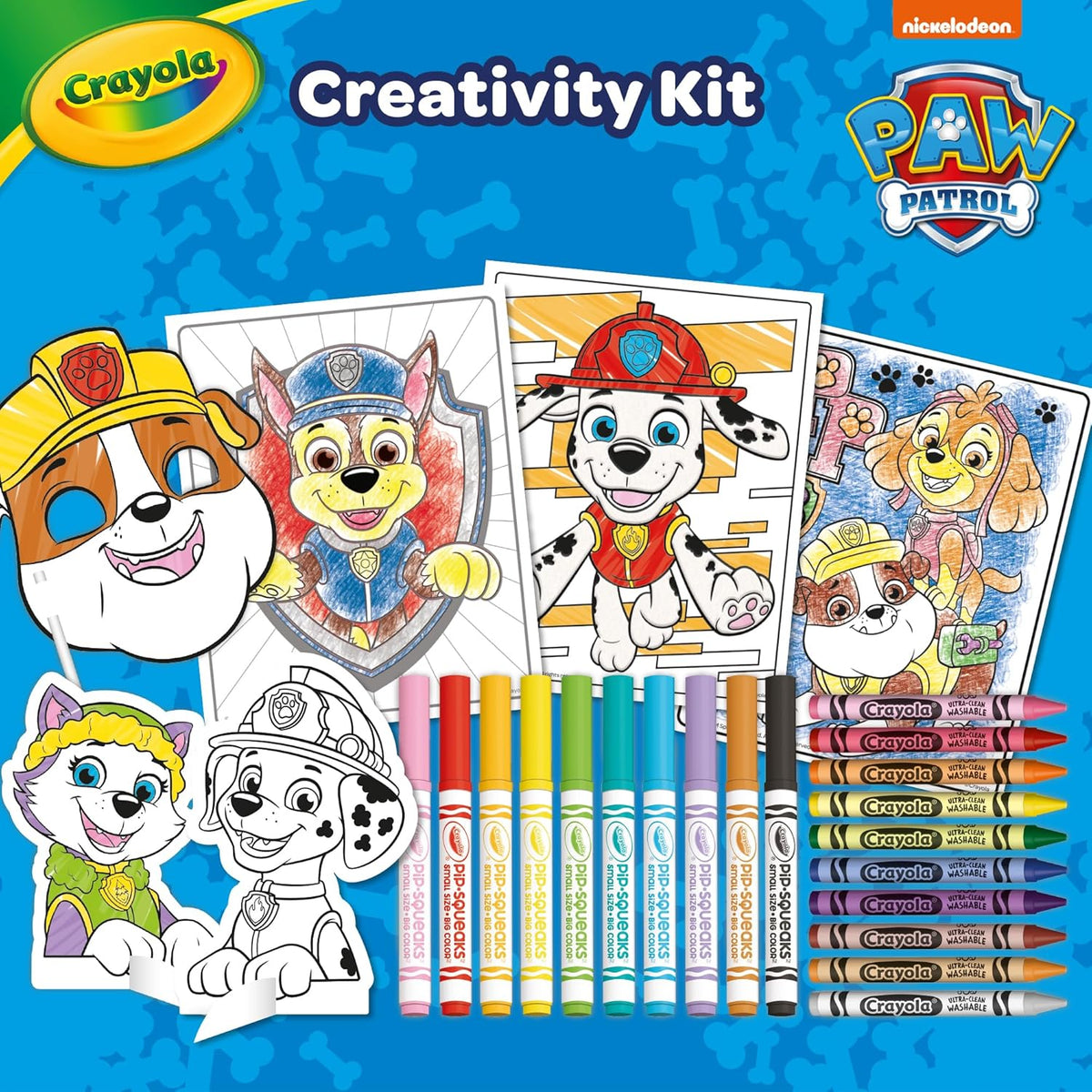 Crayola - Paw Patrol 5 in 1 Activity Creative Set with Colouring Pages | Ideal Gift for Boys and Girls, from 4 for birthdays, holidays, and all occasions | Suitable from 4 years