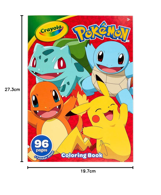 Crayola - Pokemon Activities Coloring Book | 32 Pages with 7 Markers Included - Featuring All Your Favorite Pokemon Characters - Creative Fun at Home and On-the-Go | Ages 3+