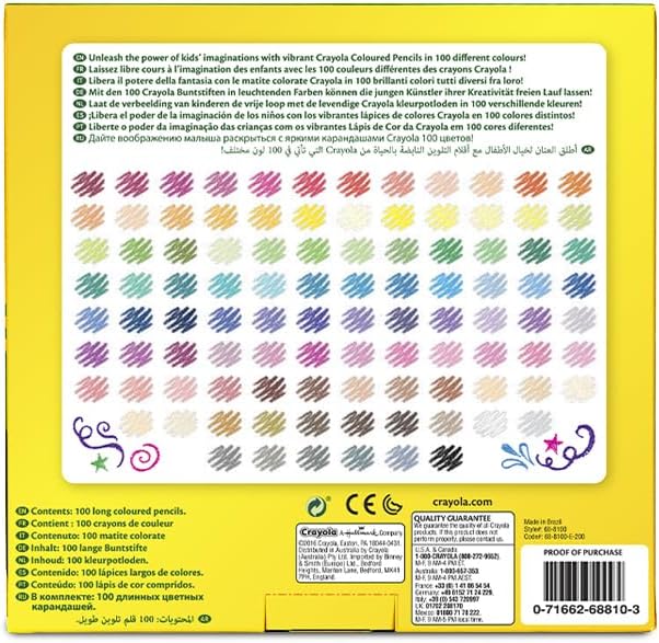 Crayola Colored Pencils Set (100), Gifts for Kids & Adults