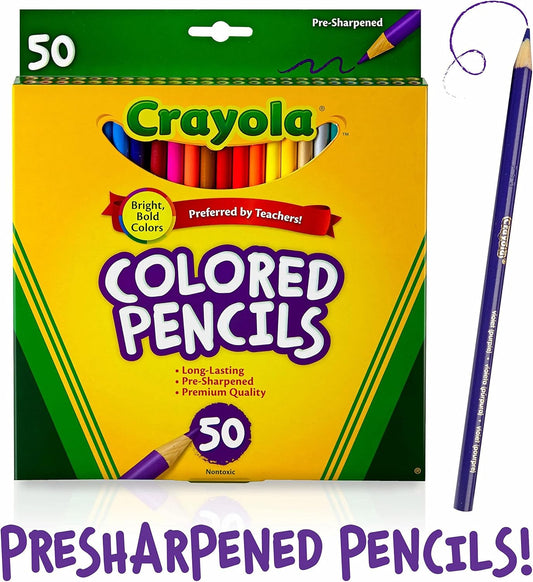 Crayola 50ct Long Colored Pencils