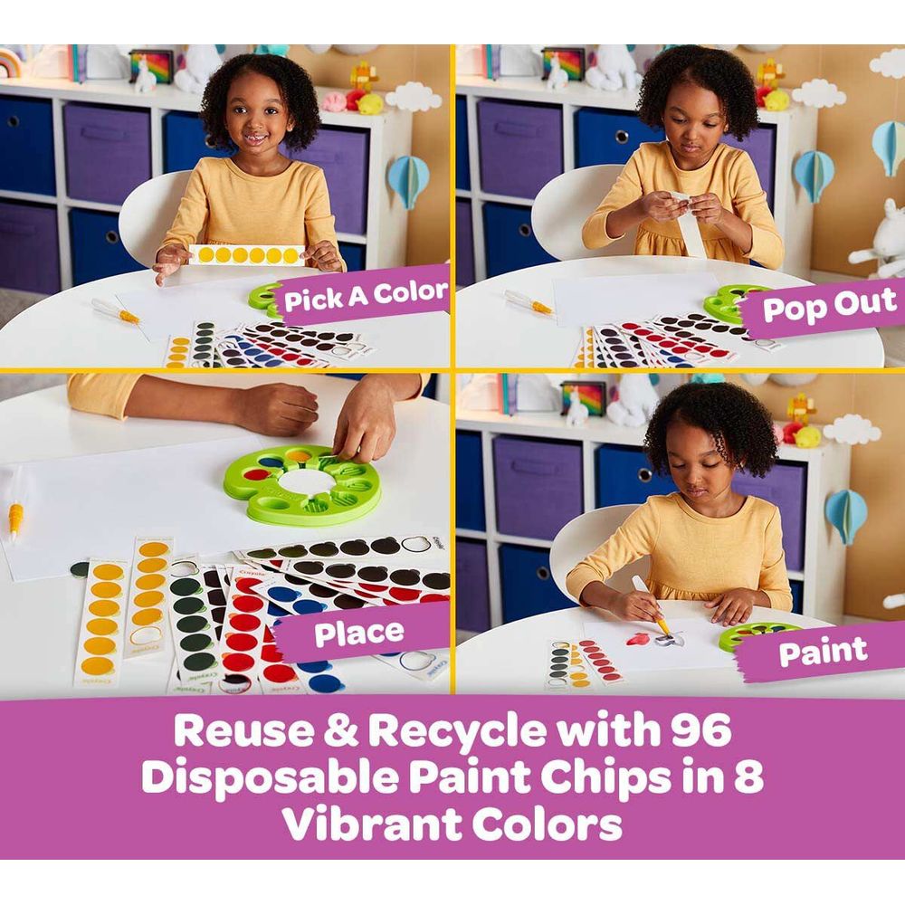 Crayola Pop & Paint Washable Watercolor Palette