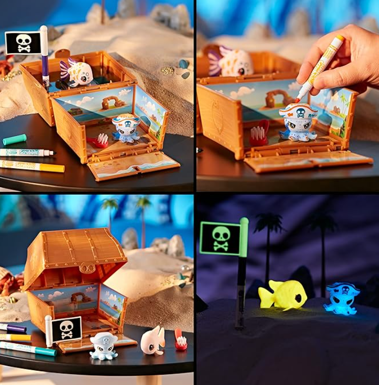 Scribble Scrubbie Glow, Ocean Treasure Chest
