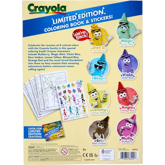 Crayola 96 pages Coloring Book Limited Edition With Sticker Sheets