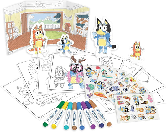 Crayola Disney Princess Color & Sticker Activity Set – 20 Coloring Pages, Stickers & 26 Washable Markers, Creative Gift for Kids Ages 3+