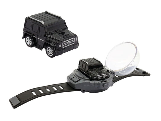 D-power - 1:64 Scale Watch Remote Control Car (Black)– 2.4GHz Mini RC Car with Wearable Controller | Compact Racing Toy for Kids Ages 3+