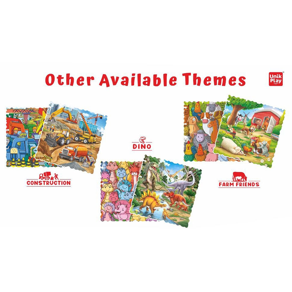Unik Play - Go Crazy Jigsaw Puzzle | Attractive Cartoon Print Puzzle | 2 Puzzle Trays - Unicorn | Kids and Adults 6+