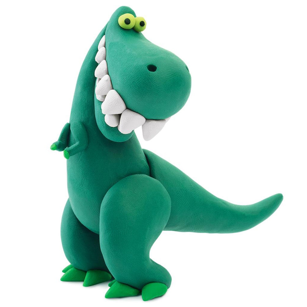 HEY CLAY – DIY Tyrannosaurus Plastic Creative Modelling Air-Dry Clay For Kids 3 Cans