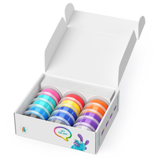HEY CLAY - Beasts Set-Colourful Modeling Kids-Air Dry Clay Kit 15 cans and Sculpting Tools with Fun Interactive Instructions App, Multicoloured