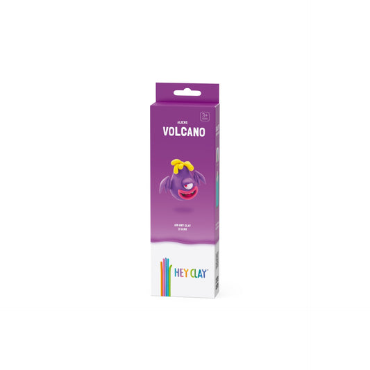 HEY CLAY – DIY Volcano Plastic Creative Modelling Air-Dry Clay For Kids 3 Cans