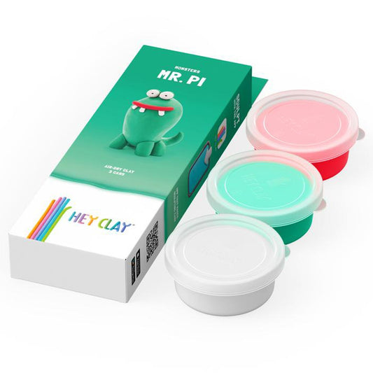HEY CLAY – DIY Pi Plastic Creative Modelling Air-Dry Clay For Kids 3 Cans