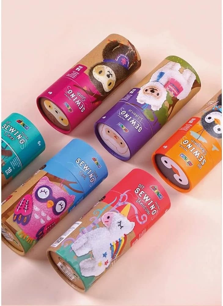 Avenir Sewing My First Doll - Penguin Kit | Create a Super Soft Panda, Develop Motor Skills & Creativity | Safe and Educational - Trusted Art, Learning, and Entertainment for Kids 3+