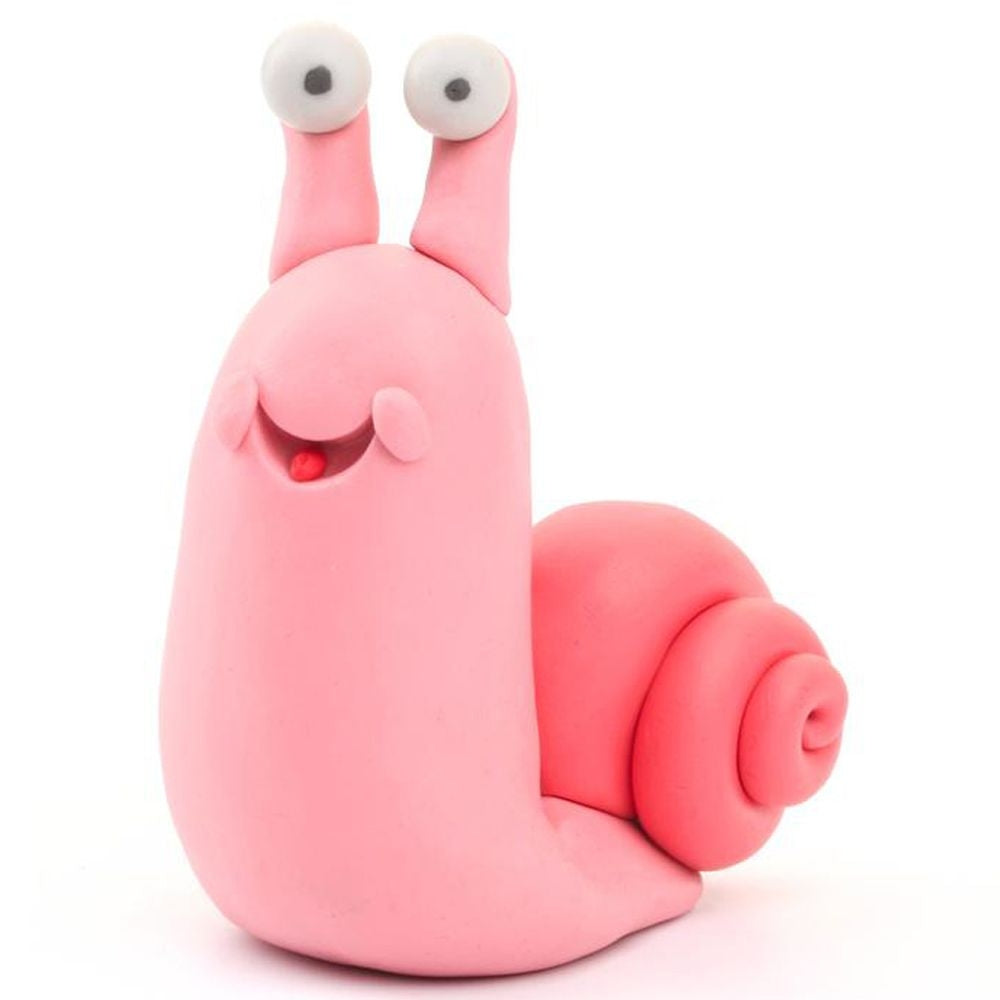 HEY CLAY -DIY Bugs: Snail, Dragonfly, Ladybird Plastic Creative Modelling Air-Dry Clay For Kids 6 Cans