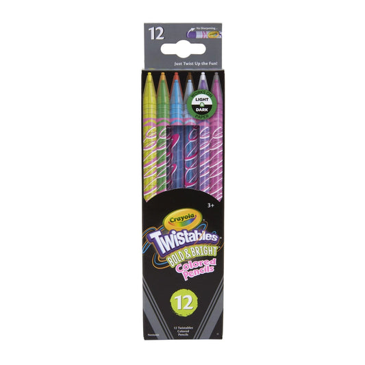 Crayola - Erasable Twistables Colored Pencils | Bold & Bright - 12pcs