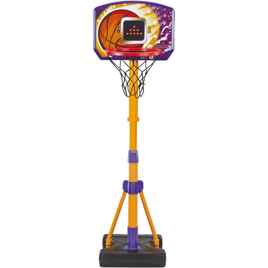 Vtech -Interactive Kids Basketball Hoop with Electronic Scoreboard | Height Adjustable Stand, LED Backboard & 3 Built-In Games | Preschool Basketball Toy for Ages 3–6 Years