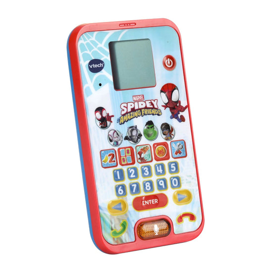 Vtech - Spidey and His Super Friends - Learning Phone (Multicolor) | With the Original Voice of Spidey and Exciting Educational Games | For Children Aged 3-6 Years +