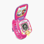 VTech - Gabby’s Dollhouse Time to Get Tiny Watch -  Multicolour | includes 10 digital clock faces featuring Gabby and her kitty friends, a stopwatch| Suitable ages 3 + up