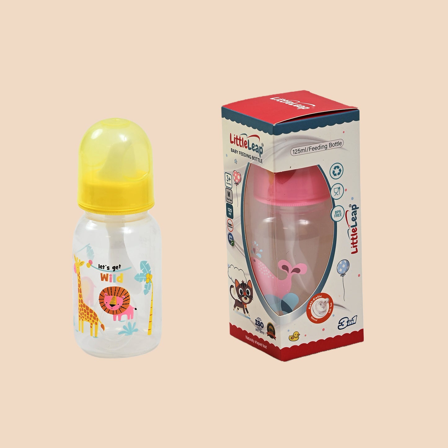 Baby Feeding Bottle 3 in 1 (125 ML)