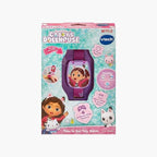 VTech - Gabby’s Dollhouse Time to Get Tiny Watch -  Multicolour | includes 10 digital clock faces featuring Gabby and her kitty friends, a stopwatch| Suitable ages 3 + up