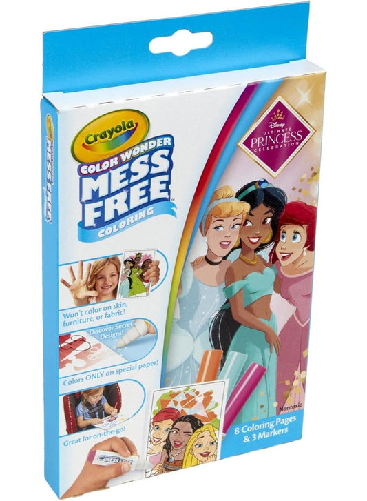 Crayola - Color Wonder Mini Box Set, Disney Princess (Multicolour) | MESS FREE COLORING | GIFT FOR GIRLS & BOYS Ideal for ages 3+
