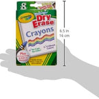 8 Ct. Dry-Erase Crayons, Large Size