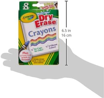 8 Ct. Dry-Erase Crayons, Large Size