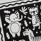 Crayola Velvet CYO Canvas 20x20cm - Jungle | The canvas comes pre-printed with engaging jungle-themed illustrations, providing a starting point for artistic exploration and storytelling | Ages 3+