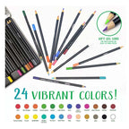 Crayola Signature Blend & Shade Colored Pencils with Tin, 24 Count