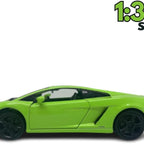 D-Power 1:64 Diecast Lamborghini Gallardo LP570-4 MATTE Green – Collectible Mini Sports Car, Kids & Adult Toy Car Model