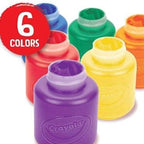 6 ct. Washable Kids' Paint, 2-oz. Bottles, Assorted Colors - Non-Peggable