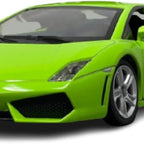 D-Power 1:64 Diecast Lamborghini Gallardo LP570-4 MATTE Green – Collectible Mini Sports Car, Kids & Adult Toy Car Model