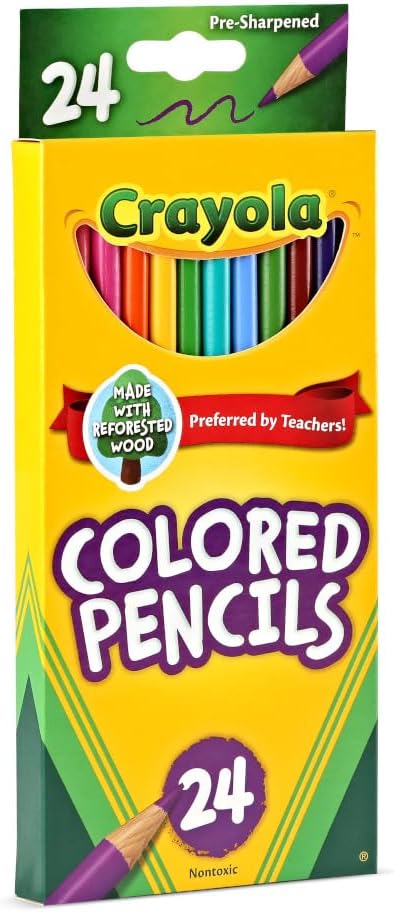 24 ct. Colored Pencils, Long