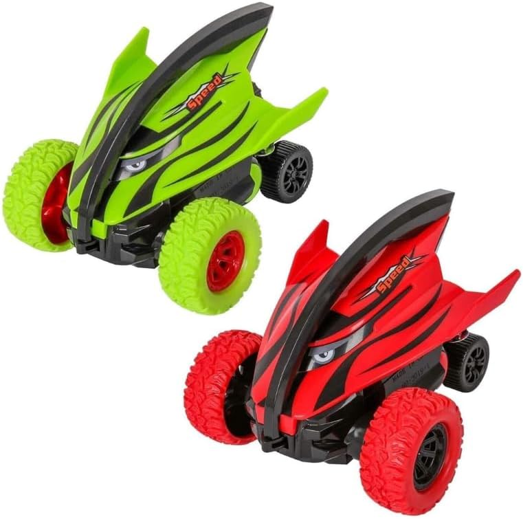 D-Power - Crazy Devil Fish Inertial Off-Road Shark Car - Purple | 360° Rotating Gyro, Anti-Collision, No Batteries Required | 3+