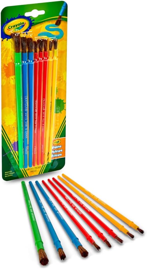 8 ct. Art & Craft Brush Set - Blister Pack