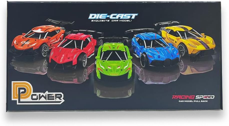 D-Power Diecast Pull Back with Sounds – 1:32 scale (Blue) | Pull Back with music, Battery Requires 3 button Cell | Perfect gifts for ages 3+ up