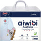 Aiwibi Ultra-thin premium baby pants diaper, cotton-like, anti-irritation,size L (9-14 kg) 44 counts