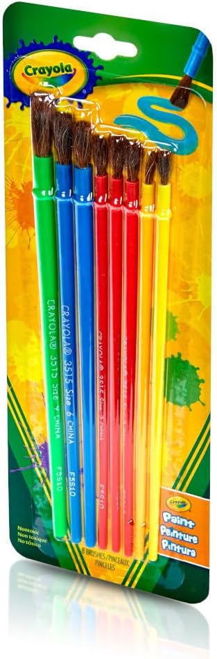 8 ct. Art & Craft Brush Set - Blister Pack