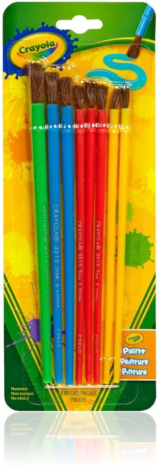 8 ct. Art & Craft Brush Set - Blister Pack