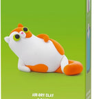 Hey Clay - Fluffy Pets PERSIAN CAT Colourful modelling air-dry clay, 3 cans with fun interactive app for kids 3 years