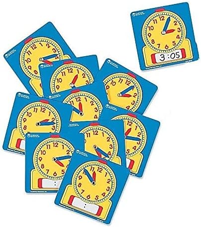 Write & Wipe Student Clocks (Set of 10)