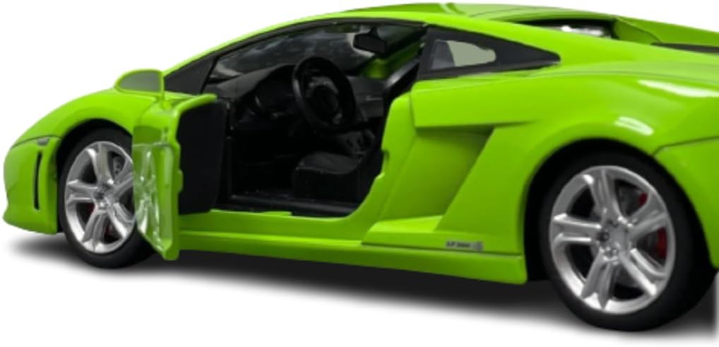 D-Power 1:64 Diecast Lamborghini Gallardo LP570-4 MATTE Green – Collectible Mini Sports Car, Kids & Adult Toy Car Model