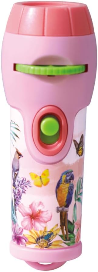 Avenir Natural Creation Garden Projector Light for Kids - 24 Nature & Flower Scenes with 4K Film Quality, Adjustable Focus Handheld Flashlight Projector, Educational Toy & Night Light with Disc Storage Case