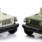 D-Power Diecast Jeep Rubicon 2021 – 1:36 Scale Model Car, Assorted Colors Green / Beige, 1 Piece, Pull Back Action, Collectible SUV Toy
