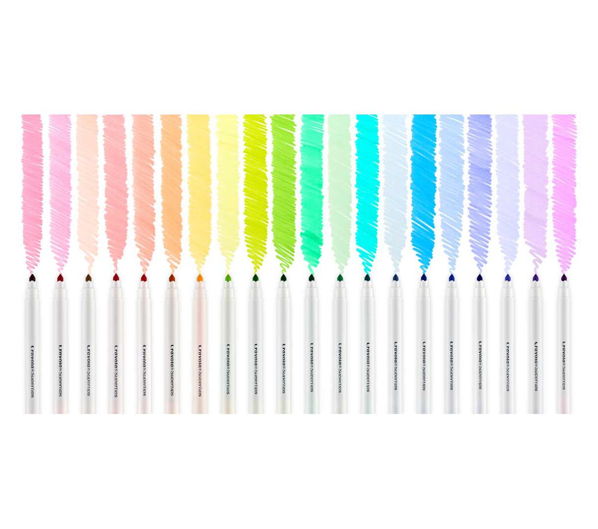 Crayola Washable Super Tips, Pastel Markers, 20 Count