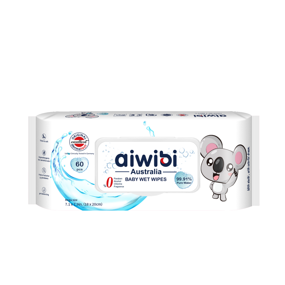 aiwibi 99.91% Pure Water Premium Baby Wet Wipes