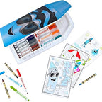 Crayola Blue Limited Edition Art Case – Collectible Set with Retired & Classic Crayons, Pip-Squeaks Markers, Coloring Pages & Stickers | Portable Kids Art Kit & Gift for Creative Fun