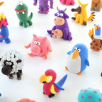 Hey Clay - DOG STORY Colourful modelling air-dry clay, 15 cans with fun interactive app for kids 3 years +