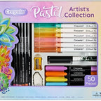 Crayola Pastel Artist Collection Kit | This ideal starter art set for beginners, also works great as an add-on to current color collections | Wonderful for birthdays and holidays, these art supplies are safe and nontoxic for ages, 8 & up.