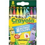 Crayola Tip Character Shaped Crayons, 8 Ct, Limited Edition Retired Crayon Colors, School Supplies, Classroom Must Haves, Gifts, 3+