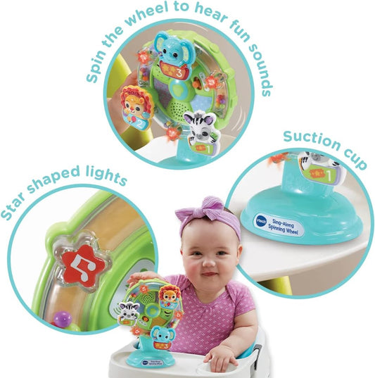 Vtech - Sing-A-Long Spinning wheel - Multicolour | Features 10 happy melodies, 4 sing-along songs and lots of spinning!| Suitbale ages 6m + up