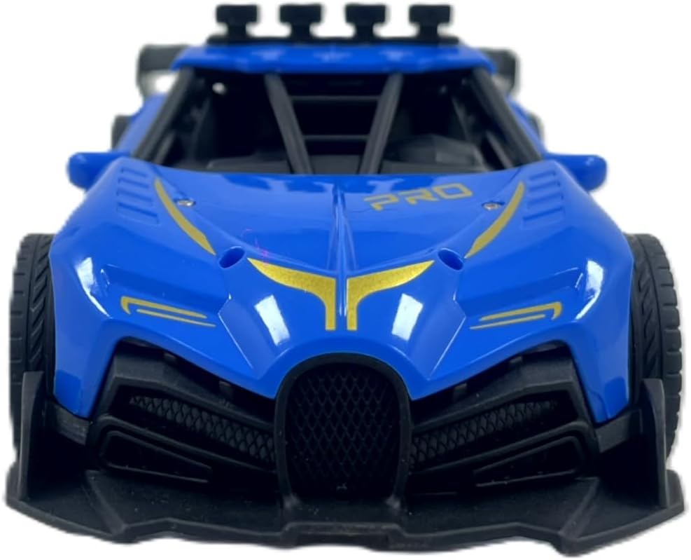 D-Power 1:18 R/C 4WD 27Mhz Spray Runner Car – Blue | Full Function Rechargeable RC Drift Vehicle | Ages 6 +
